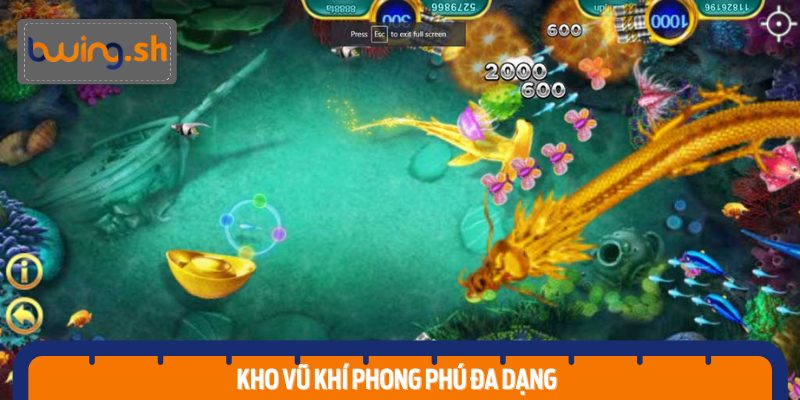 Vô vàn vũ khí hiện đại để bạn lựa chọn