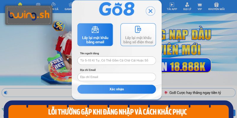 Lỗi thường gặp khi đăng nhập và cách khắc phục